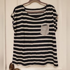 J. Crew 100% Linen Tee Crew Neck T-shirt Size XL